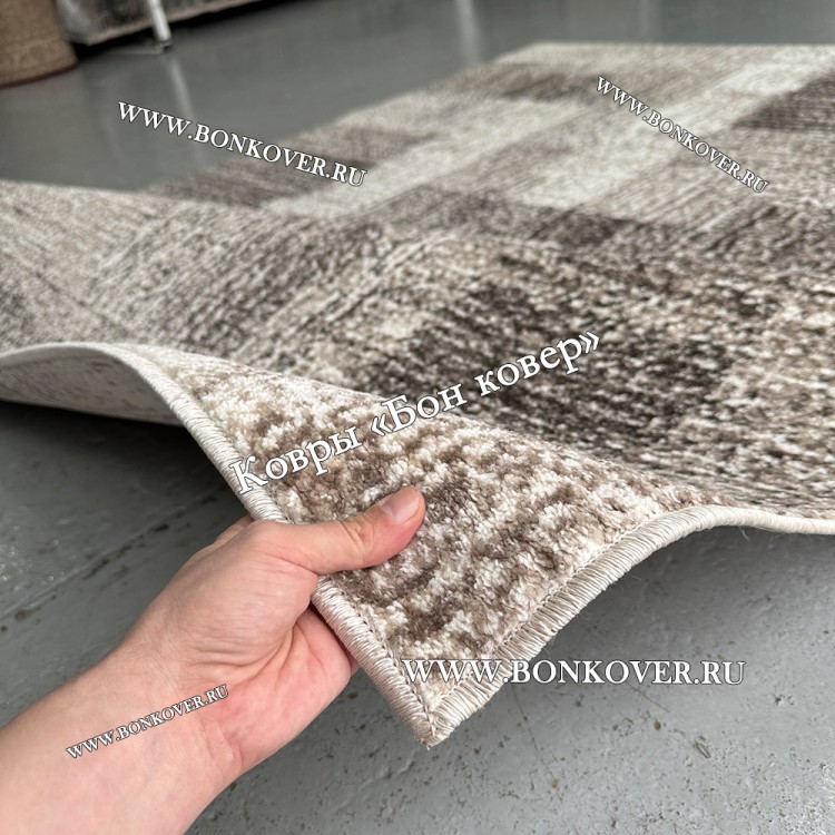 Современный абстрактный белорусский ковер коричневый дизайн 28900