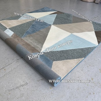 Геометрический Ковер Из Вискозы Дизайн 21617